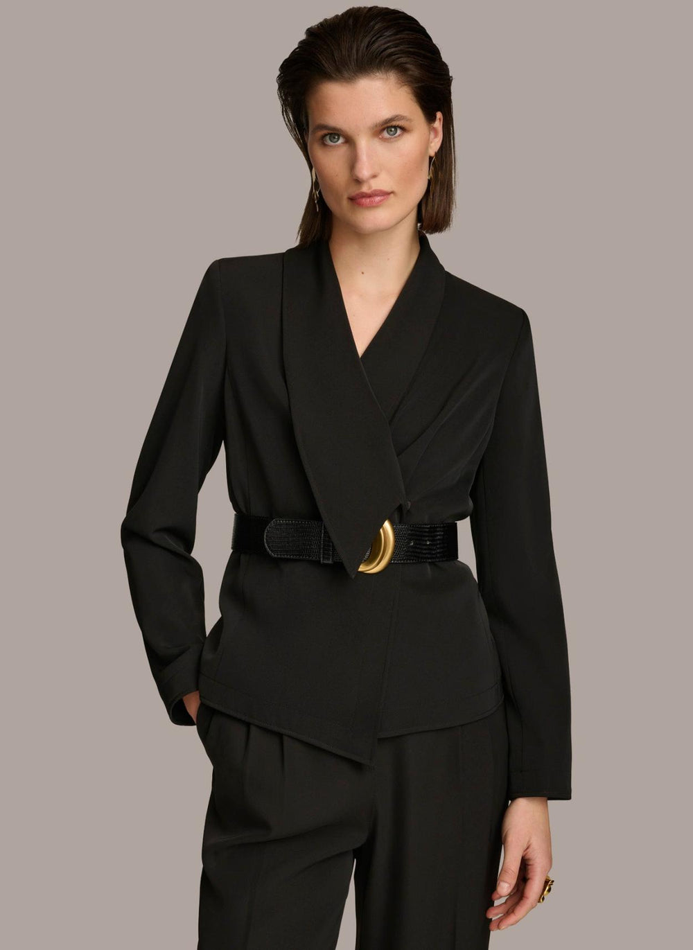 Donna Karan Blazers | Women BELTED BLAZER Black