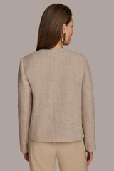Donna Karan Blazers | Women BUTTON JACKET WITH POCKETS Beige