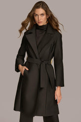 Donna Karan Coats And Jackets | Women LAYERED EFFECT COAT Black