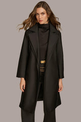 Donna Karan Coats And Jackets | Women LAYERED EFFECT COAT Black