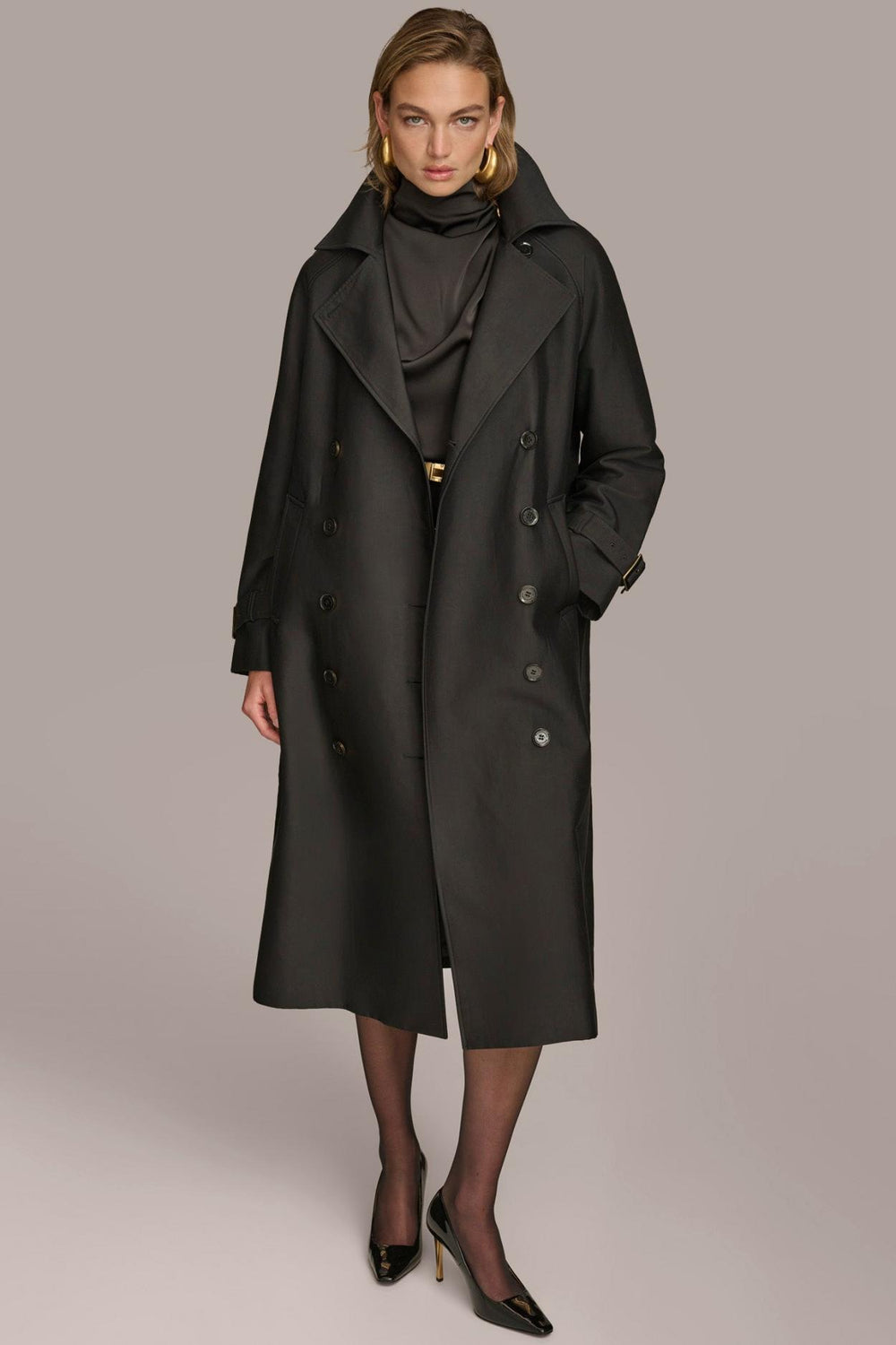 Donna Karan Coats And Jackets | Women LIGHT WEIGHT TRENCH Black