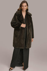 Donna Karan Coats And Jackets | Women LUXE FUR COAT Rich Brown