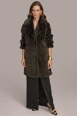 Donna Karan Coats And Jackets | Women LUXE FUR COAT Rich Brown
