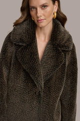 Donna Karan Coats And Jackets | Women LUXE FUR COAT Rich Brown