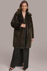 Donna Karan Coats And Jackets | Women LUXE FUR COAT Rich Brown