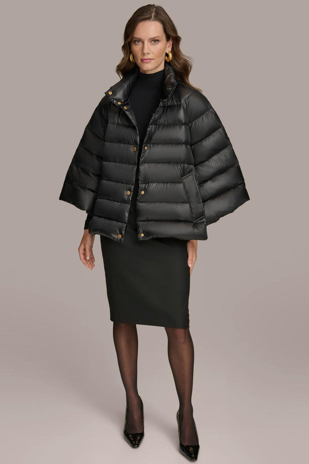 Donna Karan Coats And Jackets | Women PUFFER CAPE Black