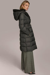 Donna Karan Coats And Jackets | Women TIE WAIST PUFFER Black