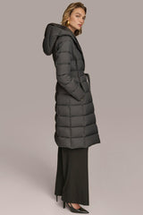 Donna Karan Coats And Jackets | Women TIE WAIST PUFFER Grey