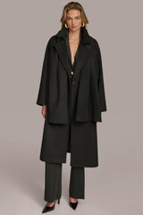 Donna Karan Coats And Jackets | Women WOOL LONG COAT Black