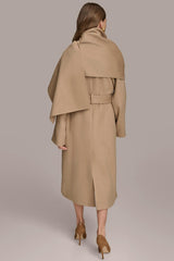 Donna Karan Coats And Jackets | Women WOOL LONG COAT Khaki