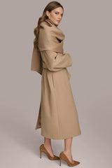 Donna Karan Coats And Jackets | Women WOOL LONG COAT Khaki