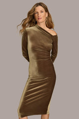 Donna Karan Dresses And Jumpsuits | Women ASYMMETRICAL NECKLINE DRESS Beech