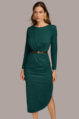 Donna Karan Dresses And Jumpsuits | Women ASYMMETRICAL SKIRT SHEATH DRESS Spruce