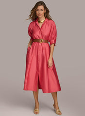 Donna Karan Dresses And Jumpsuits | Women COTTON SHIRT DRESS Rose Quartz