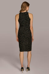 Donna Karan Dresses And Jumpsuits | Women LACE VELVET BURNOUT SHEATH DRESS Black