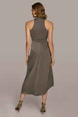 Donna Karan Dresses And Jumpsuits | Women MOCK NECK A LINE MIDI DRESS Iron