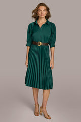 Donna Karan Dresses And Jumpsuits | Women PLEATED SHIRT DRESS Spruce