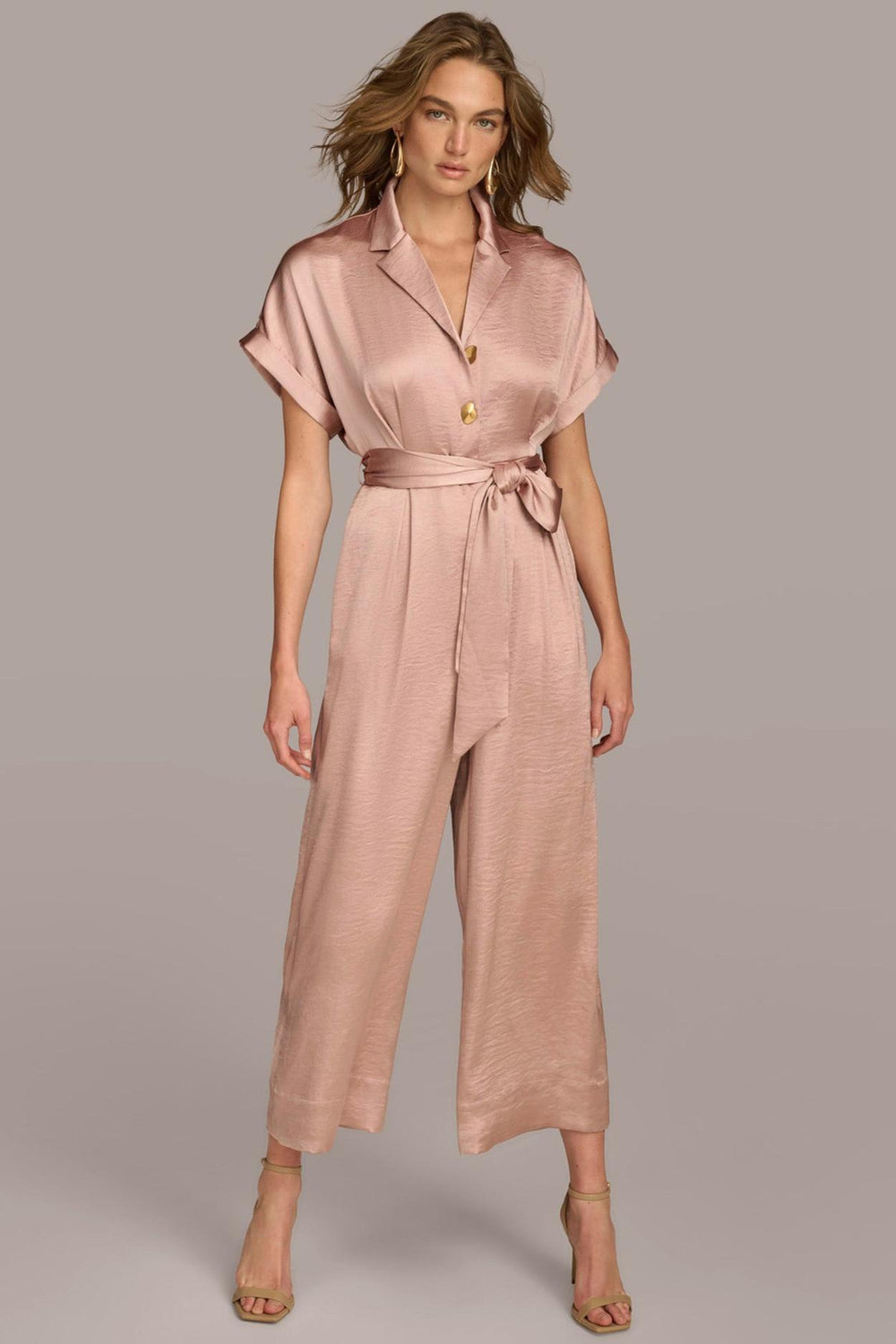 Donna Karan Dresses And Jumpsuits | Women SATIN JUMPSUIT Rose