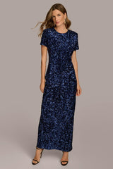 Donna Karan Dresses And Jumpsuits | Women SEQUIN GOWN Navy