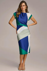 Donna Karan Dresses And Jumpsuits | Women SHEATH COLORBLOCK DRESS Lawn Multi