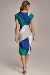 Donna Karan Dresses And Jumpsuits | Women SHEATH COLORBLOCK DRESS Lawn Multi