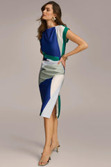Donna Karan Dresses And Jumpsuits | Women SHEATH COLORBLOCK DRESS Lawn Multi