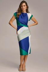 Donna Karan Dresses And Jumpsuits | Women SHEATH COLORBLOCK DRESS Lawn Multi