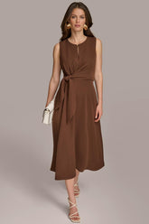 Donna Karan Dresses And Jumpsuits | Women SIDE TIE MIDI DRESS Canyon