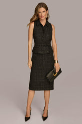 Donna Karan Dresses And Jumpsuits | Women TWEED JACKET DRESS Black