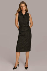 Donna Karan Dresses And Jumpsuits | Women TWEED JACKET DRESS Black