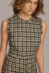 Donna Karan Dresses And Jumpsuits | Women TWEED SHEATH DRESS Black Multi