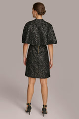 Donna Karan Dresses And Jumpsuits | Women TWO PIECE SEQUIN DRESS AND SHRUG Black