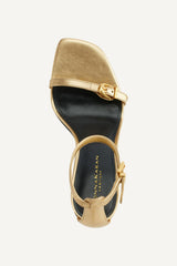 Donna Karan Heels And Wedges | Women DK ANKLE STRAP SANDAL Gold