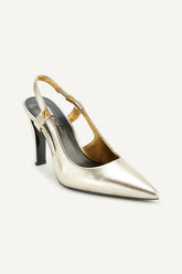 Donna Karan Heels And Wedges | Women DONNA SLINGBACK PUMP White Gold