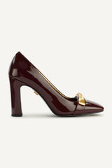 Donna Karan Heels And Wedges | Women SABINA SQUARE TOE PUMP Wine