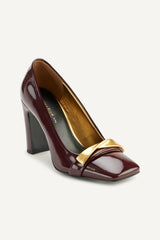 Donna Karan Heels And Wedges | Women SABINA SQUARE TOE PUMP Wine