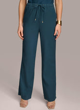 Donna Karan Pants | Women DRAWSTRING PANT Tide Navy