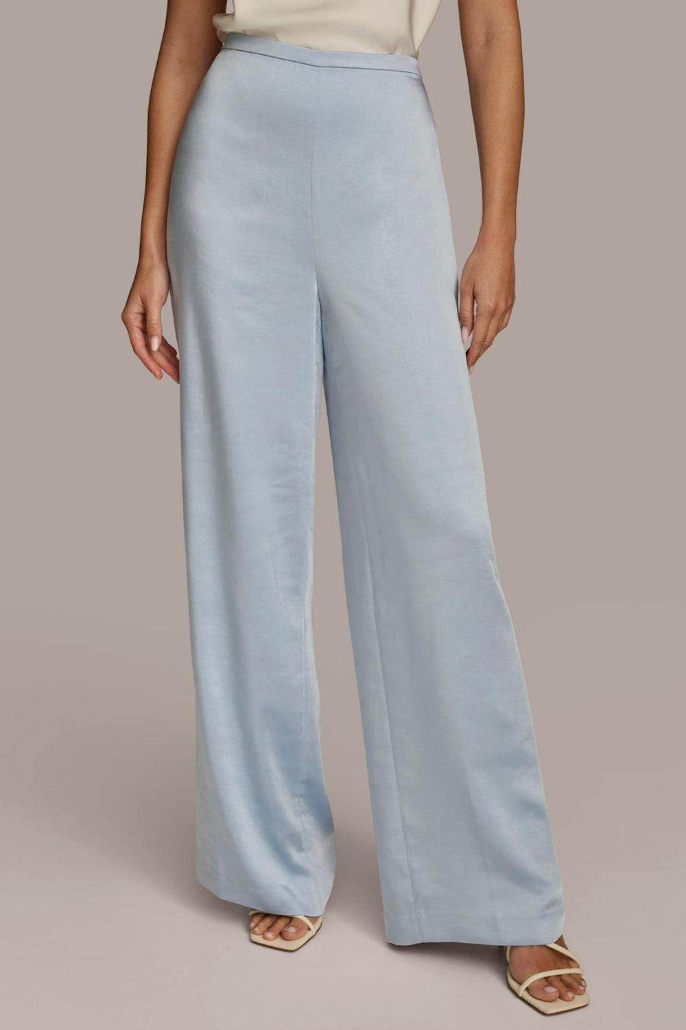 Donna Karan Pants | Women FLAT FRONT WIDE LEG PANT Glacial Blue