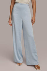 Donna Karan Pants | Women FLAT FRONT WIDE LEG PANT Glacial Blue