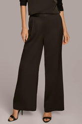Donna Karan Pants | Women PLEATED WIDE LEG PANT Black