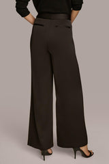 Donna Karan Pants | Women PLEATED WIDE LEG PANT Black