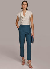 Donna Karan Pants | Women PULL ON TROUSER WITH PLEATS Tide Navy