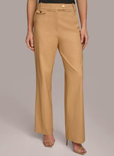 Donna Karan Pants | Women STRAIGHT LEG TROUSER WITH TAB WAIST DETAIL Fawn