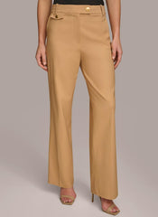Donna Karan Pants | Women STRAIGHT LEG TROUSER WITH TAB WAIST DETAIL Fawn