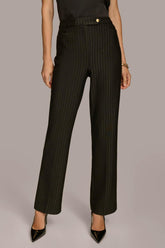 Donna Karan Pants | Women STRAIGHT PINSTRIPE PANT Black