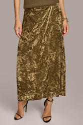 Donna Karan Skirts | Women DISTRESSED VELVET SKIRT Beech