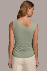 Donna Karan Sweaters And Tops | Women ASYMMETRICAL TOP WITH HARDWARE Pale Jade
