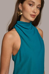 Donna Karan Sweaters And Tops | Women HIGH COWL NECK TOP Green