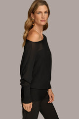 Donna Karan Sweaters And Tops | Women OVERSIZED SWEATER Black
