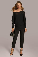 Donna Karan Sweaters And Tops | Women OVERSIZED SWEATER Black